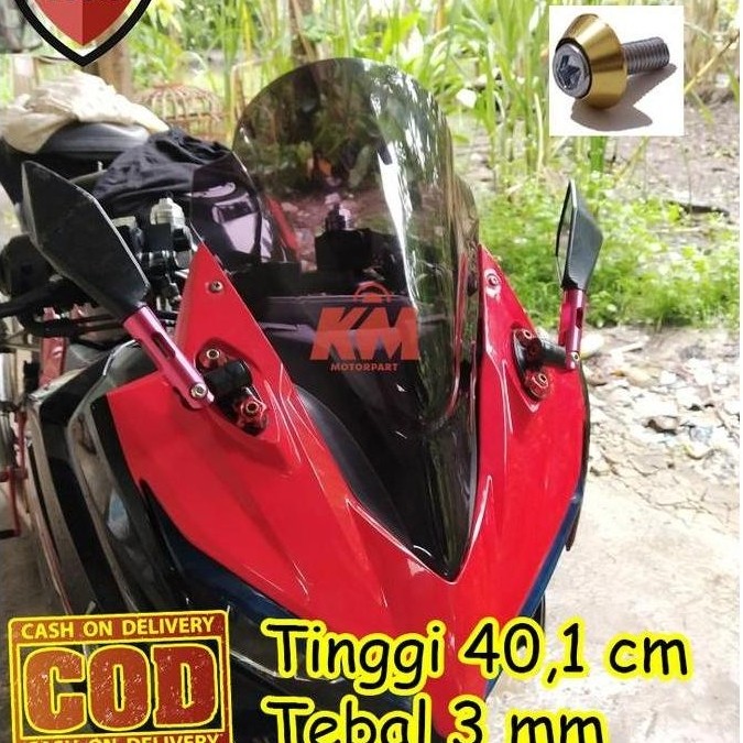 VISOR WINDSHIELD JENONG CBR 150R NEW 2019 FACELIFT TINGGI 40CM TEBAL 3 FORSALE