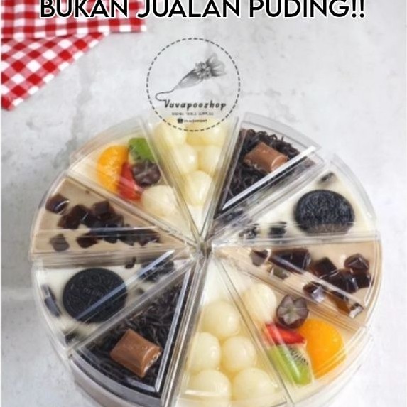 Promo Cup Puding Segitiga CH-48 isi 10pcs / Cup Puding Slice Cake / Gelas Puding Tempat Pudding