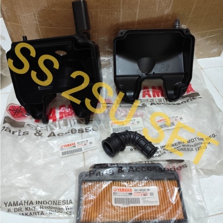 box air cleaner set joint cover bok rumah kotak filter saringan udara set karet tutup new  jupiter z
