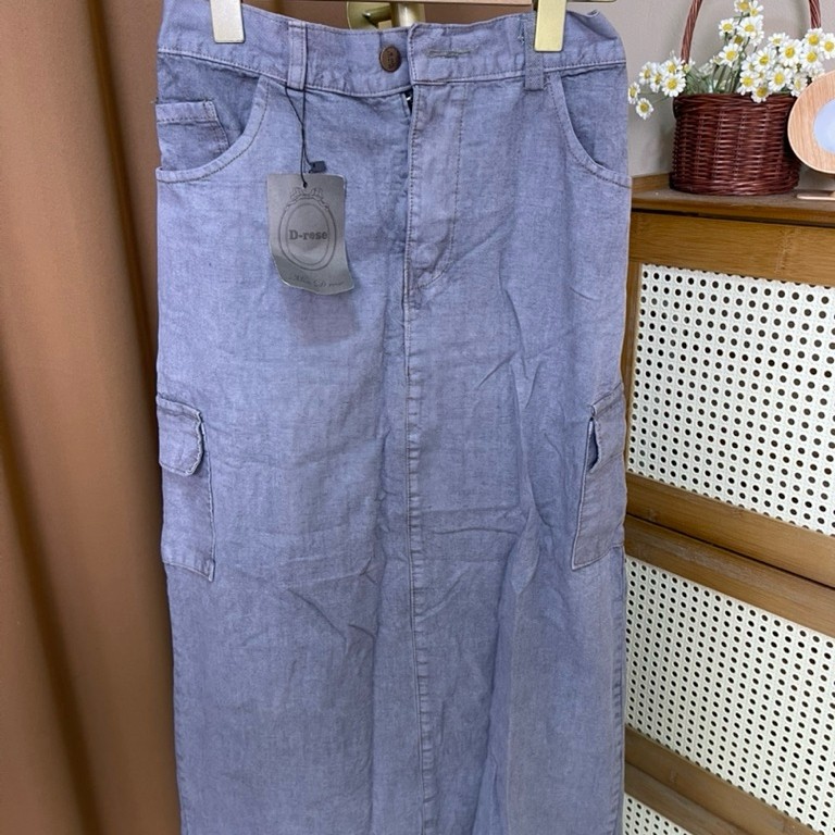 prelove rok jeans bekas ngonten
