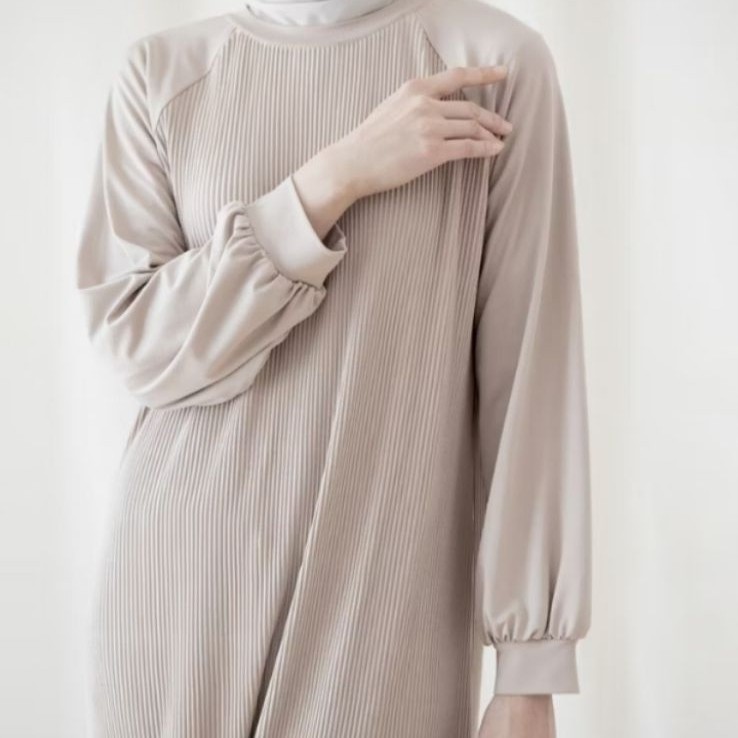 Jumbo - Gamis Plisket - Aska Label - Rania gamis