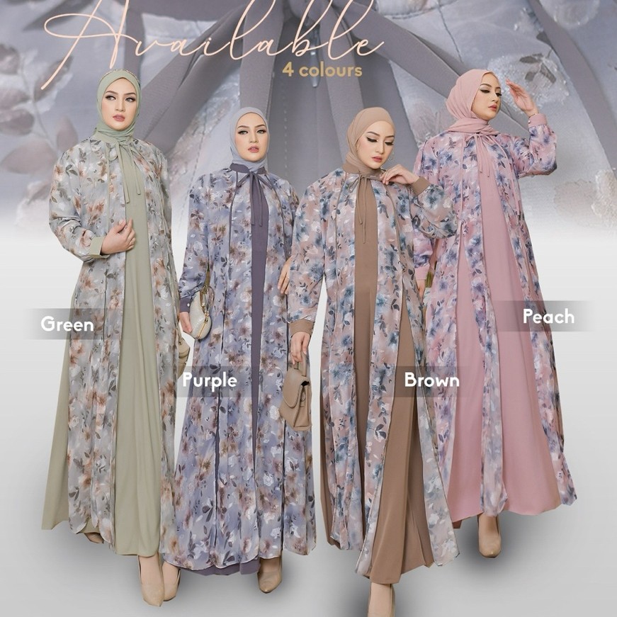 GAMIS LINEN EMBROIDERY - LINEN BORDIR BY SYAFEERA - GAMIS KATUN BORDIR
