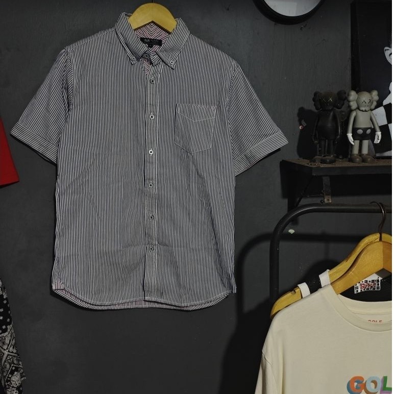 Kemeja Beams Hearts Japan Striped