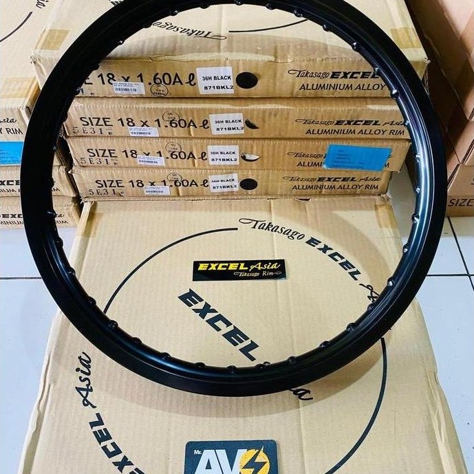 VELG TAKASAGO EXCEL ASIA RING 18 RX KING HITAM 18-185 / 18-160