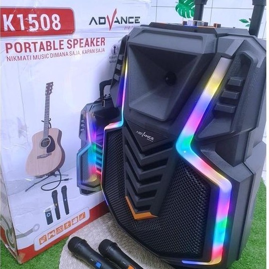 Speaker Meeting Portable Advance 15 Inch Free Mic Wireless K1501 K1502 K1504 K1506 K1507 K1508 K1512