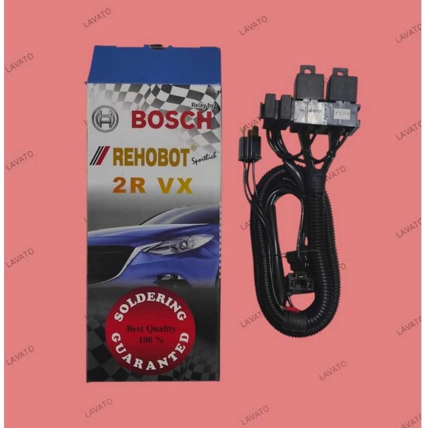 Kabel set 2 relay 2 lampu bosch rehobot (full solder)