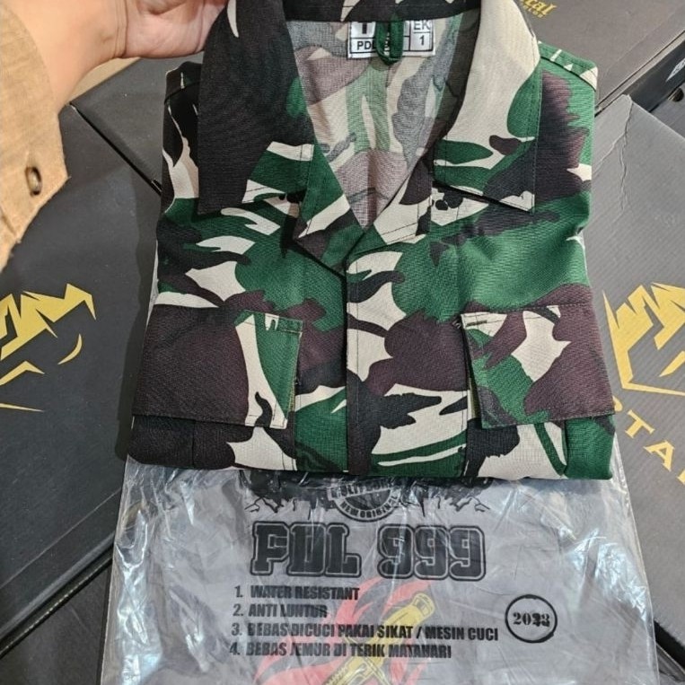 BAJU PDL VELBED 999 + PAPAN NAMA