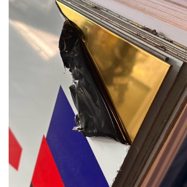 ACP GOLD MIRROR PE 4mm MERK MARKS POTONGAN