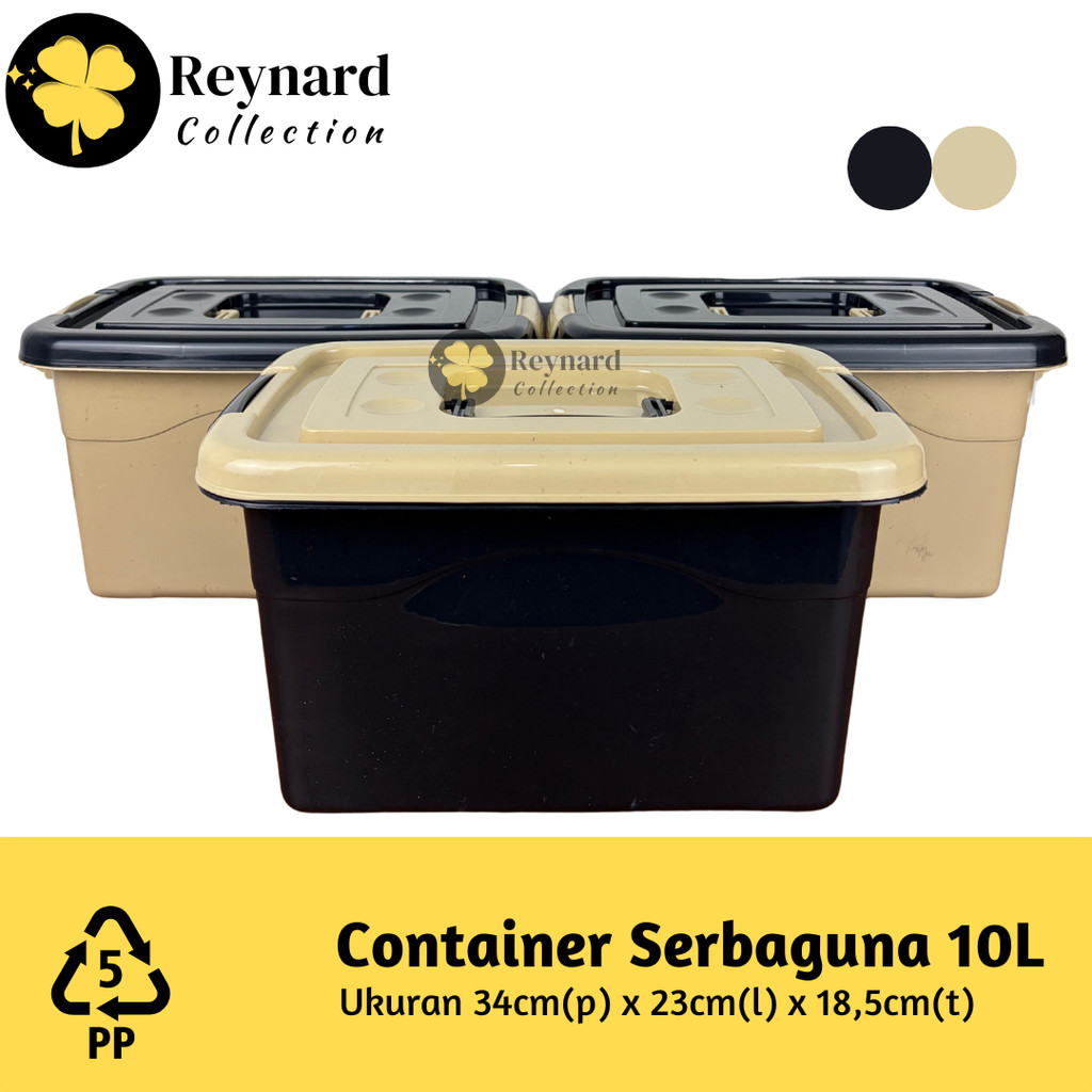 Container Box 10 Liter Container 10L Organizer Storage Box Multifungsi High Quality