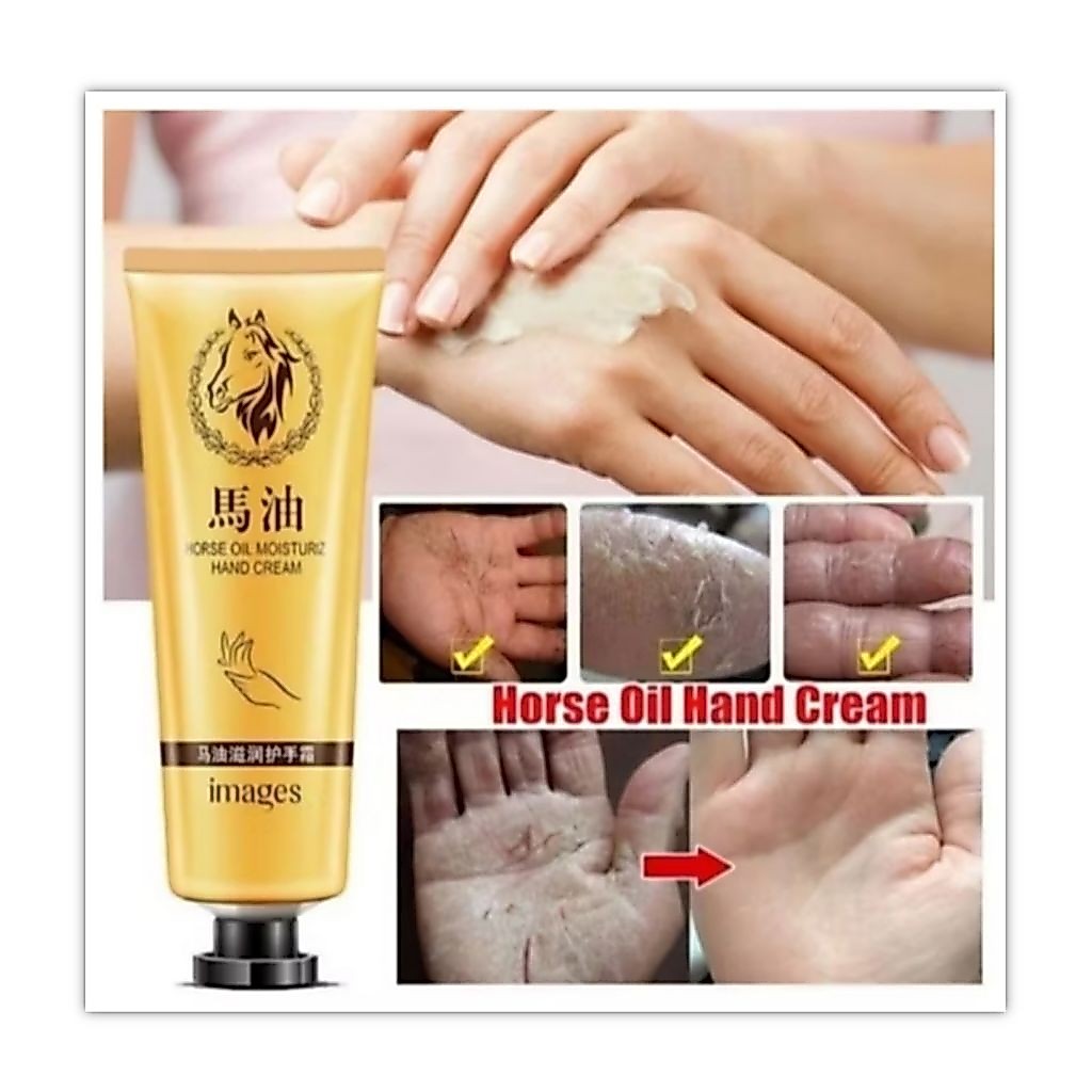 Horse Oil Moisturizer Hand Cream Krim Pelembab Kulit Kering Tangan Kaki