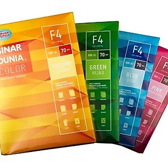 Kertas Hvs Sinar Dunia Warna F4 70gram