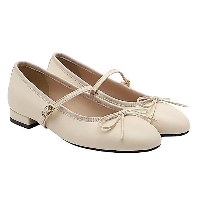 Sepatu Wanita Sappun Reira Maryjane Flats (2Cm) Ivory