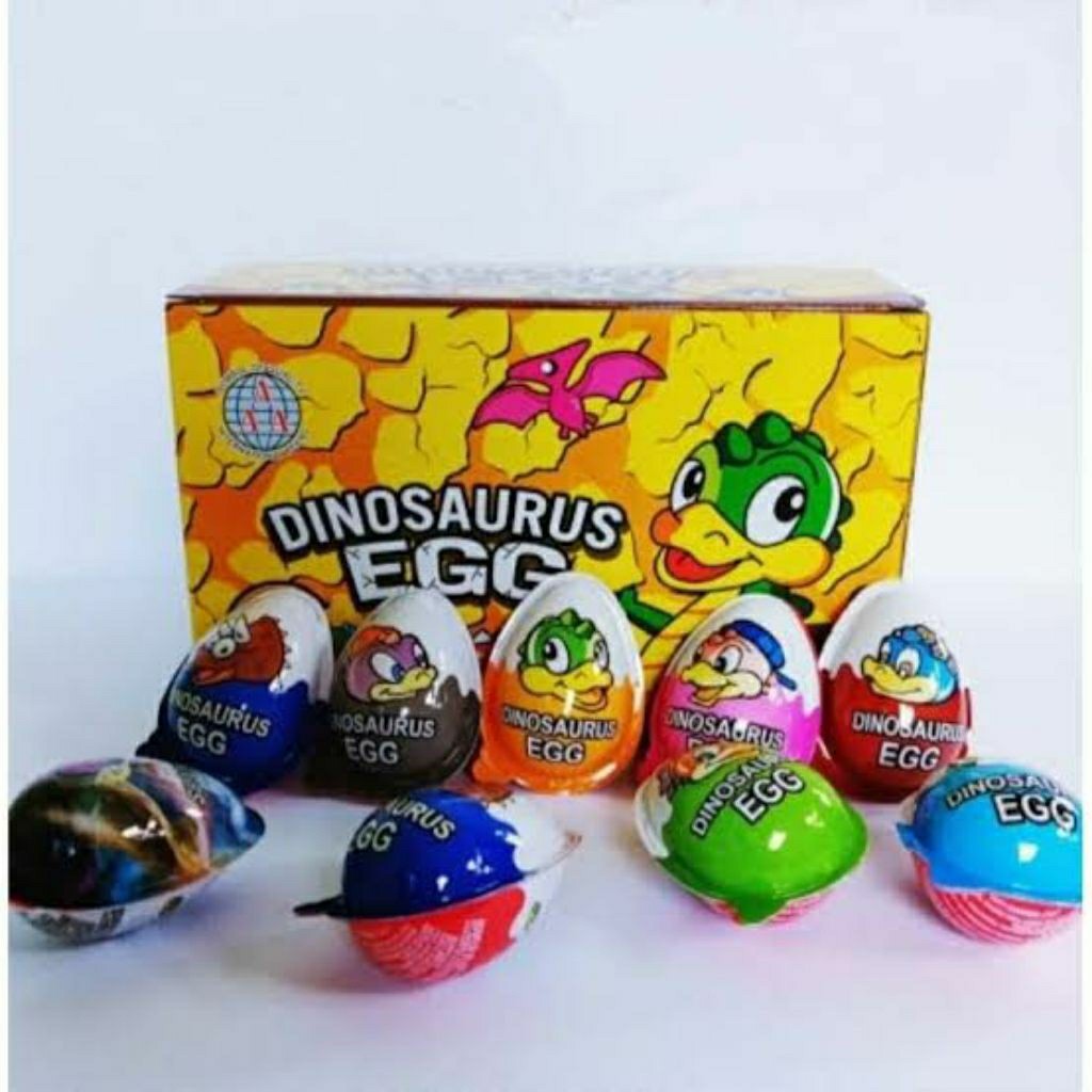 vai Cokelat Dinosaurus Egg Box 30 Pcs Halal