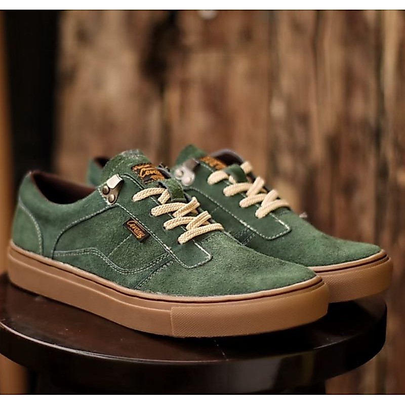 GORUN 400 SPORT LACE UP MEN SEPATU PRIA ORIGINAL - HIJAU, 44 Suede