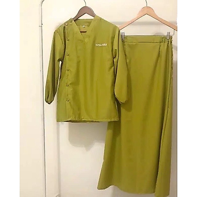 Baju Oka Kancing Samping Setelan Rok