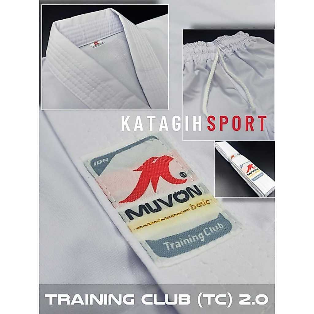 BAJU KARATE TRAINING CLUB BASIC MUVON ORIGINAL / Seragam Karate Muvon Basic