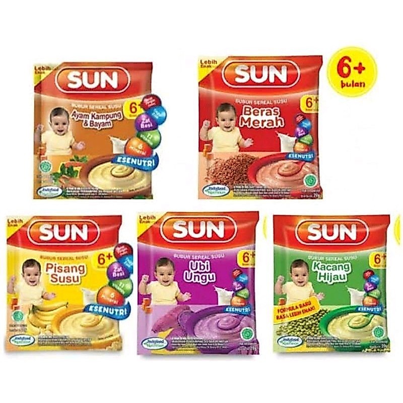 N°S°Y Sun Bubur Bayi 6+ renceng