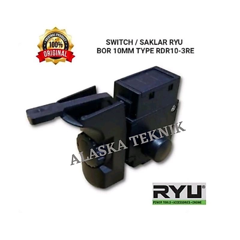 Switch Saklar Bor 10mm Bolak Balik RYU RDR10-3RE / Skakel On Off Mesin Bor 10 mm RYU RDR 10 3RE