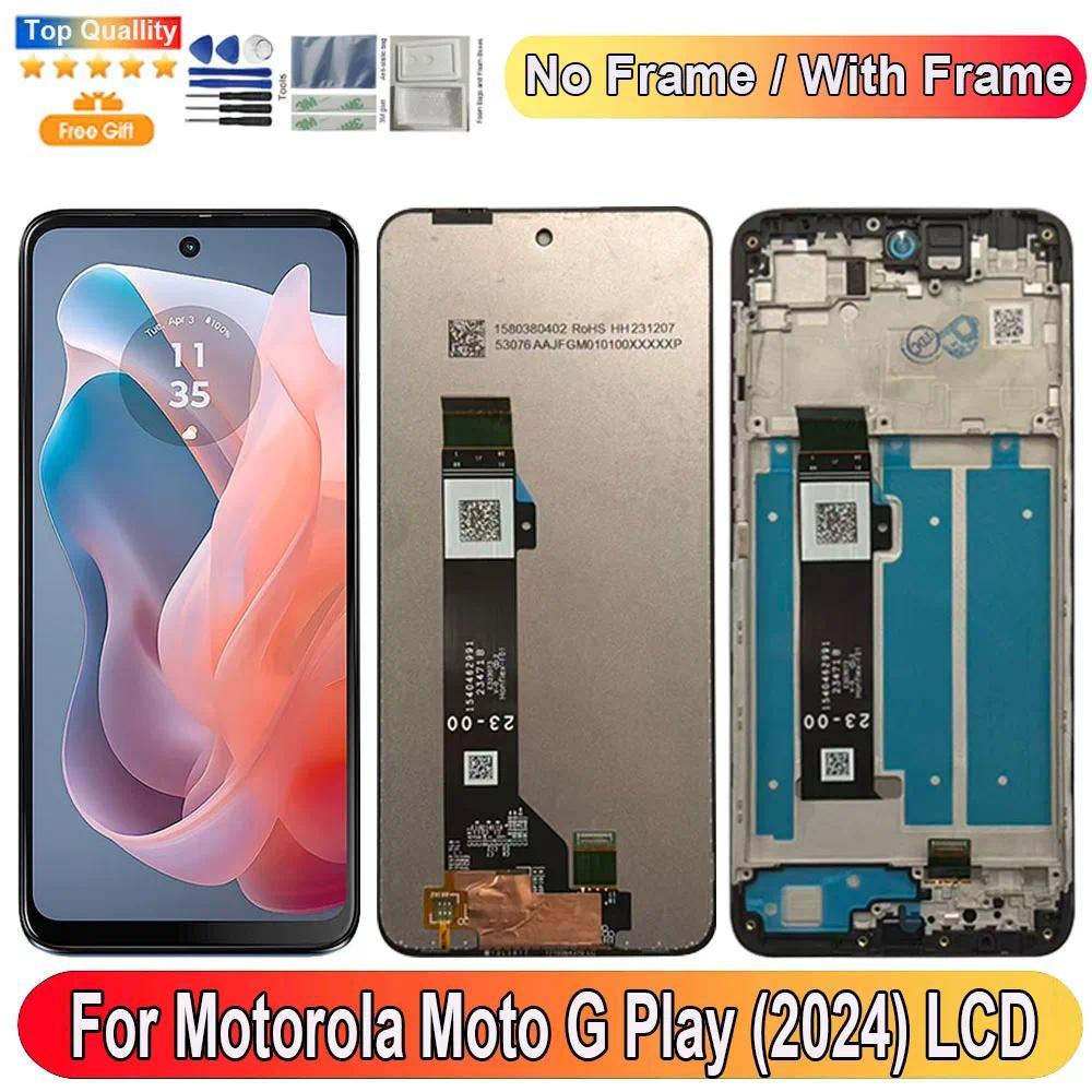 6.5''For Motorola Moto G Play (2024) LCD splay Screen Tou Panel gitizer Replacement Parts Screen Wit