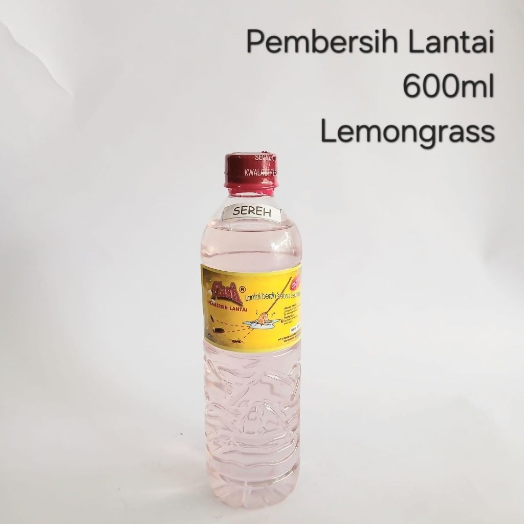 Pembersih Lantai Sereh Anti Serangga Flash 0,6lt Floor Cleaner 600ml Lemon grass Botol