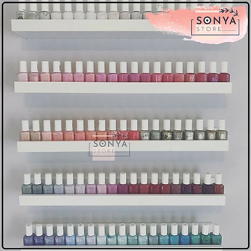 Rak Kutek Dinding Minimalis Tempat Kosmetik Lego Vapor Gantung | Rak Kutek Nail Art Nail Polish | Ra