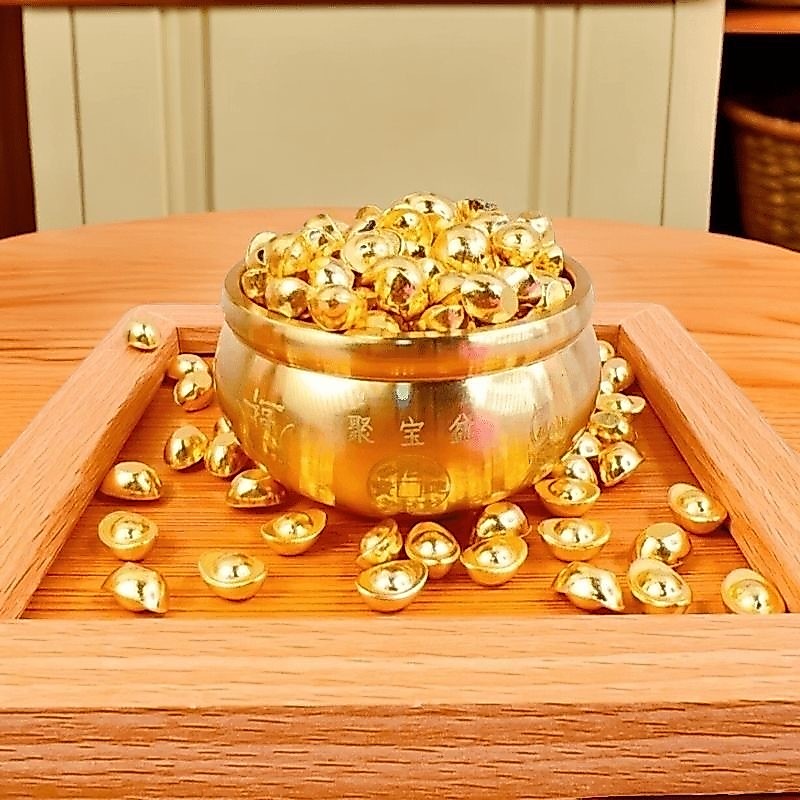 Mangkuk Fengshui Mangkuk Harta Karun Feng Shui Treasure Bowl Fengshui Kuningan