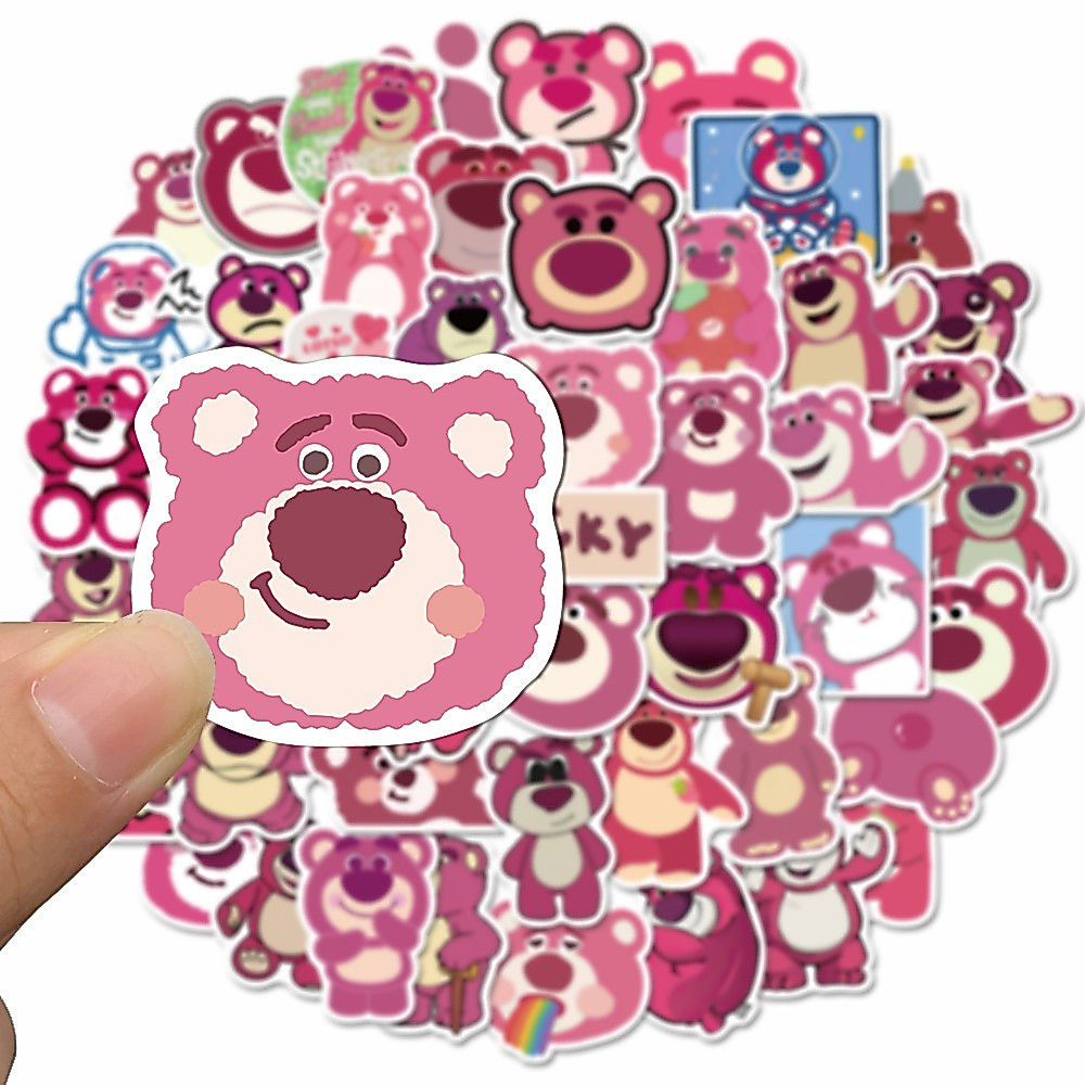 Stiker Kartun Lotso Beruang Sticker WaterProof Premium  Isi 25 pcs