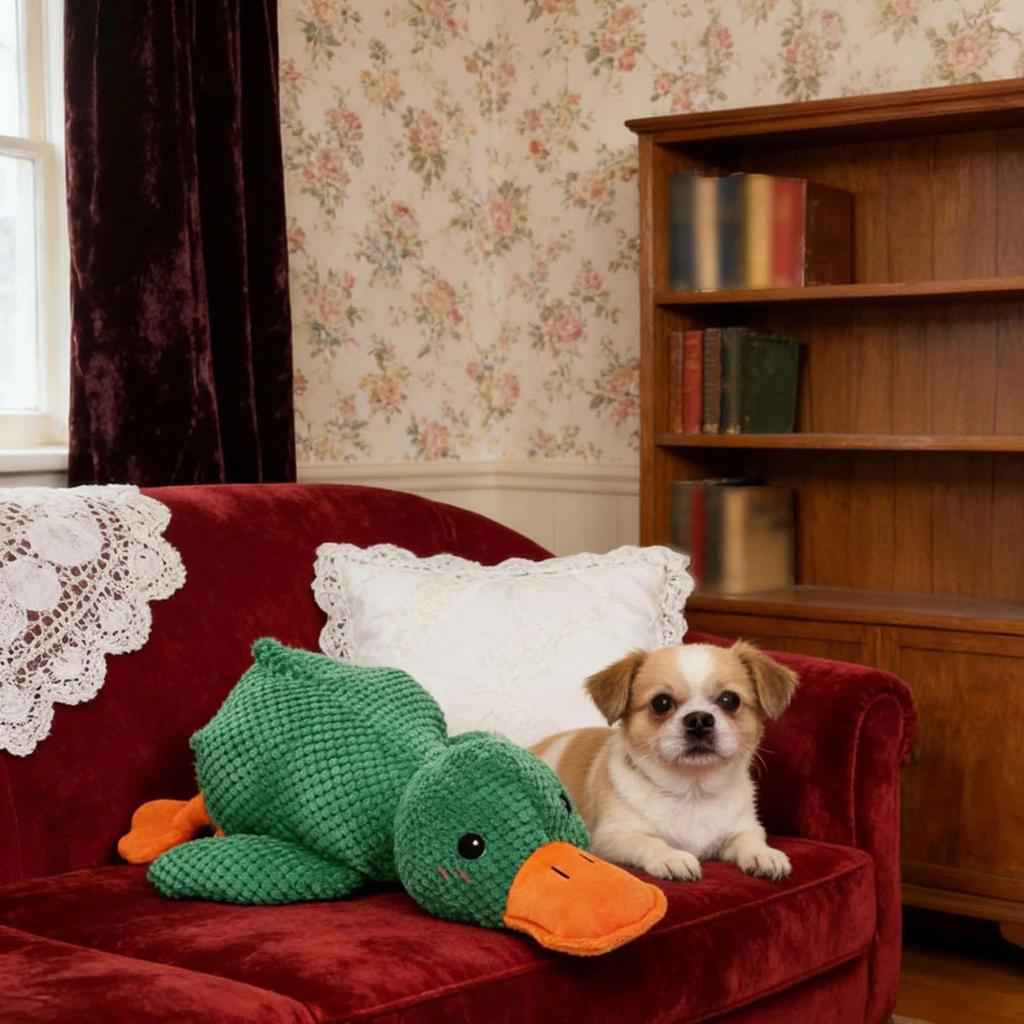 Interactive Squeaky Dog ew Toy Dog Plush Toys To Keep Them Busy with Soft Fabric Yet Tough Quack Duc