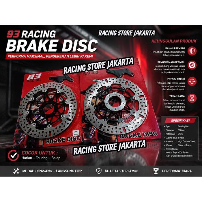 READY Disc Brake Model Panigale Piringan Cakram Depan 300MM MODEL PSM KTC Supra X 100 Supra Fit OLD 