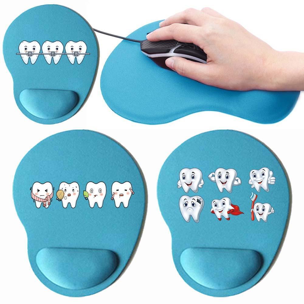 Alas Meja Gaming Oval Dengan Penyangga Tangan Empuk