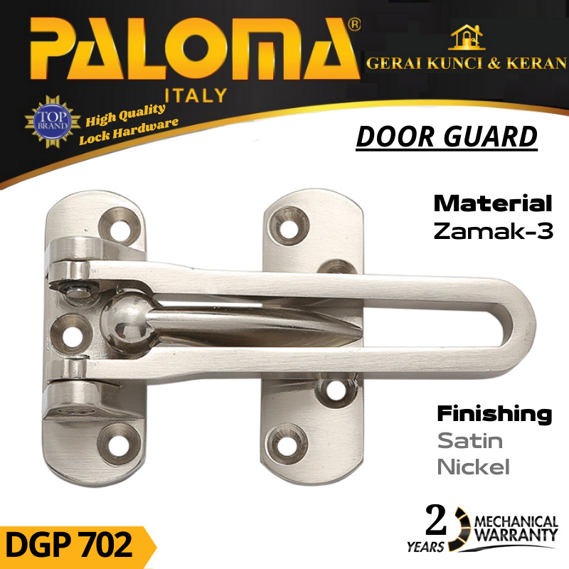 Trust|| PENAHAN PENGAMAN PINTU KUNCI DOOR GUARD PALOMA DGP 702 SN