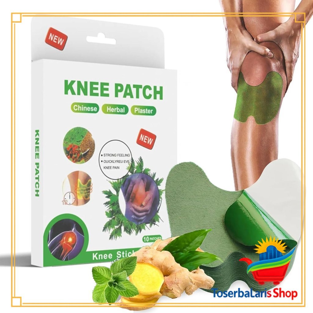 Koyo Lutut Nyeri Sendi Knee Patch Plaster Isi 10 Pcs KNEE Patch Pereda Pegal Linu Koyo Lutut Herbal 