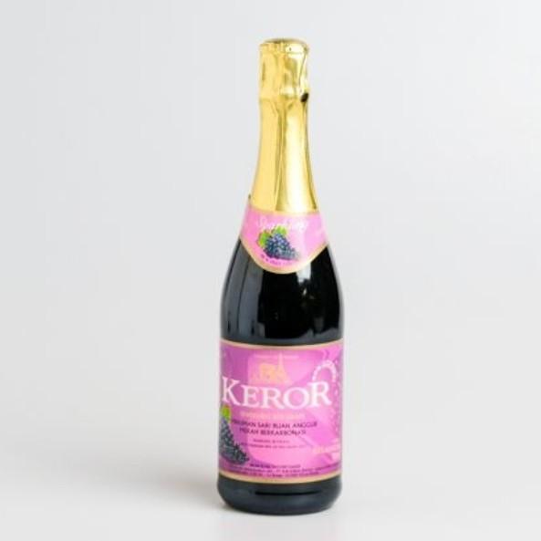 Keror Sparkling Red Grape 750ml Non Alcohol Import Prancis Anggur Merah