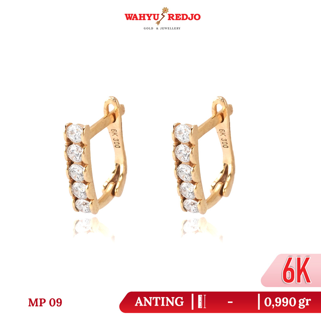 Anting-Anting Emas 6K Wahyu Redjo AN-6K-31832237 Non Pameran