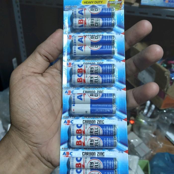 Batre ABC A3 BATRE UKURAN REMOT KECIL 12PCS