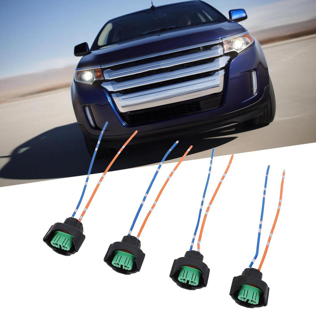 4Pcs H11 H8 H9 Headlight Socket Wiring Harness DC12 To 24V Headlight Plug Adapter Connector Wire For