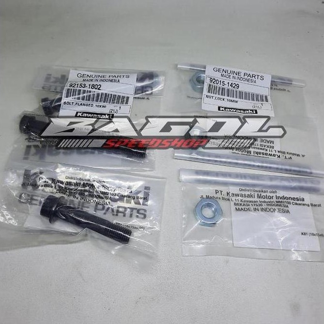 BAUT MUR UNI TRAK UNITRACK SET NINJA R SS ORIGINAL KAWASAKI DISKON