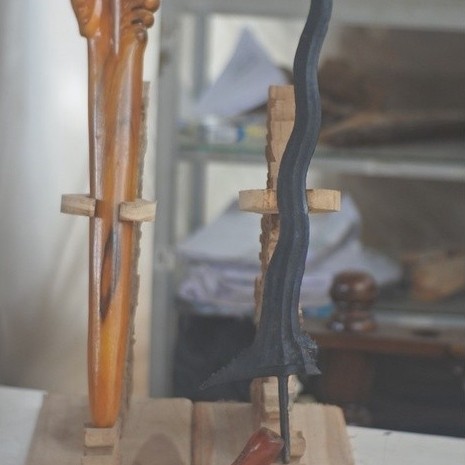 KERIS SEMPANA BALI COROK 42cm warangka walikat bkn sengkelat sepuh