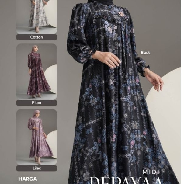 Gamis nadhera Deraya midi dress