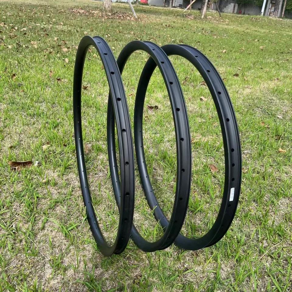 Velg Karbon MTB 29er, Kedalaman 25mm, Lebar 30mm 33mm 35mm 36mm 38mm, Velg Karbon MTB Super Ringan U