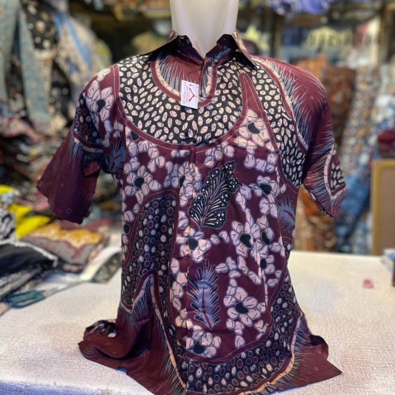 Grosir Batik Cowo / Batik Katun Mikro / Batik Cowo Lengan Pendek / Batik Katun / Batik Palembang / B