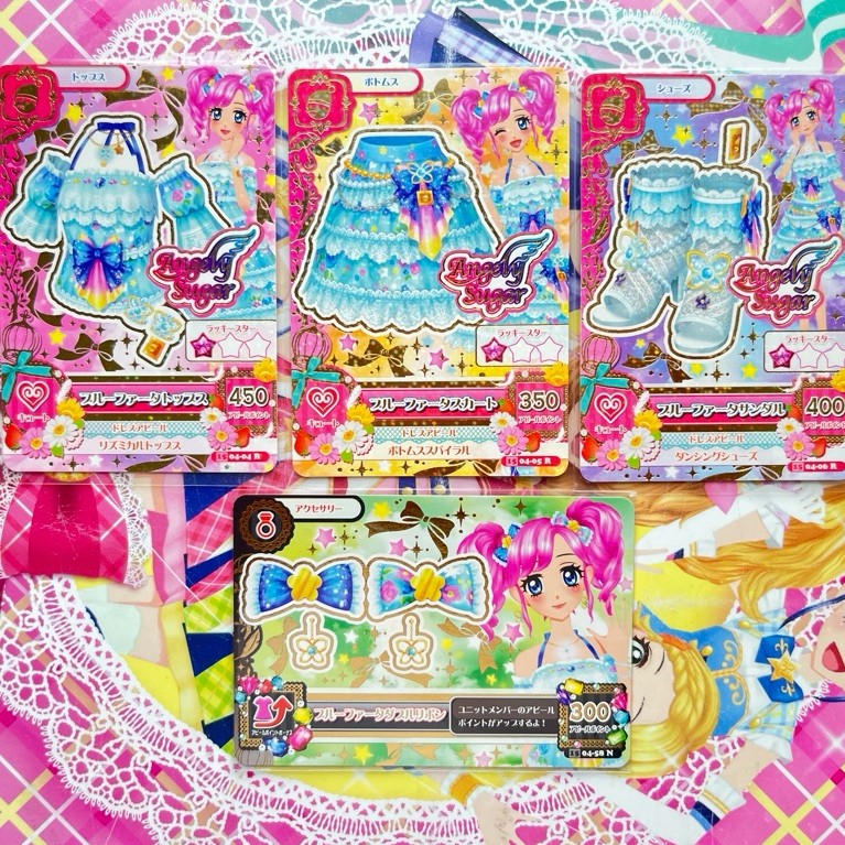 BOOKED SENIN Kartu Aikatsu Madoka Amahane Blue Fata Set Angely Sugar Dream Story Fairy Tale Pinocchi