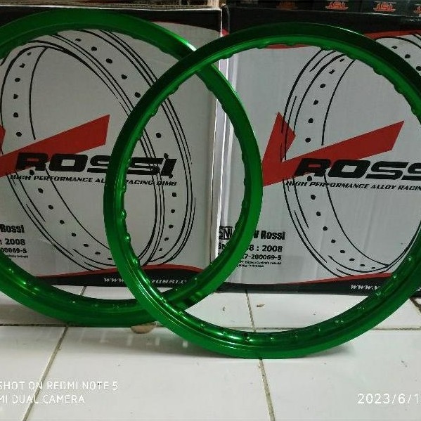Velg Rossi Almunium kotak WM 140/160 x 17 hijau