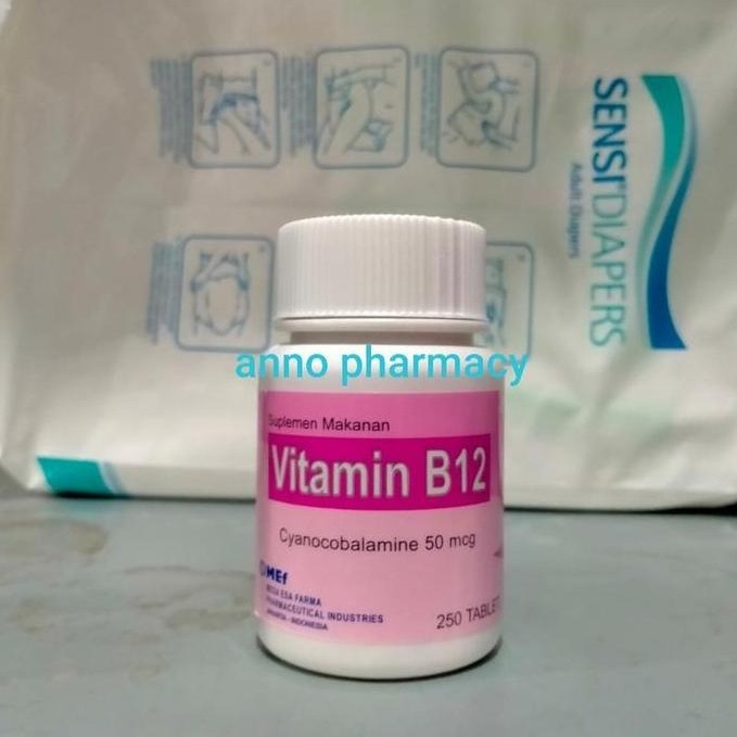 Kitman- Vitamin B 12 50 Mcg Mef Botol Isi 250 Tablet Vitamin B12
