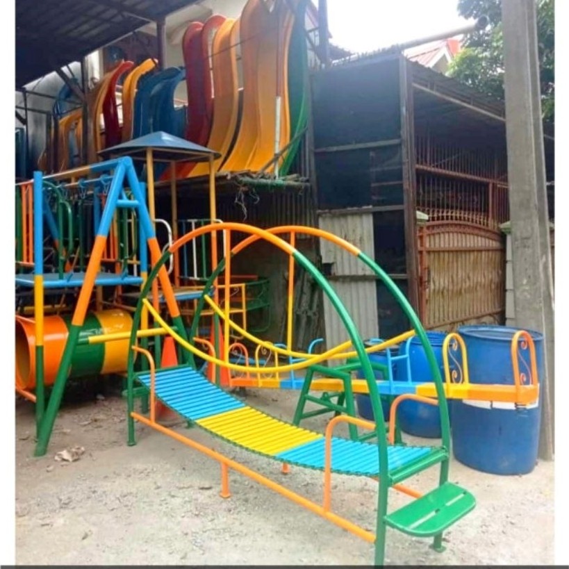 Jembatan Rantai - Jembatan Goyang - Jembatan Rantai Goyang - Mainan Jembatan - Playground Jembatan -