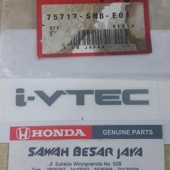 DISKON EMBLEM STICKER STIKER I VTEC I-VTEC HONDA CIVIC CRV