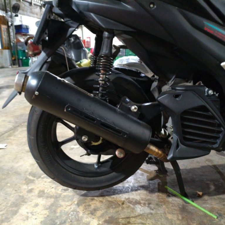 knalpot mdm aerox new second, saringan setengah free db kiler