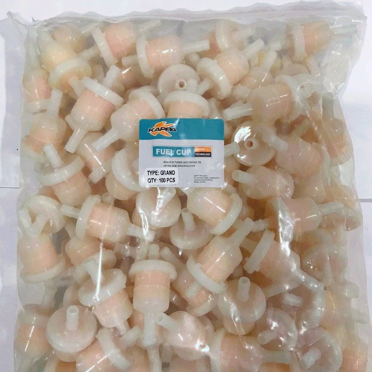 KAPPA 100PCS FILTER BENSIN SARINGAN BENSIN  PUTIH SEMUA MOTOR UNIVERSAL HONDA/YAMAHA/SUZUKI/KAWASAKI