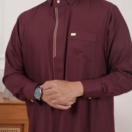 Qori Apparel Jubah / Gamis Uwais Al Qarni (Lengan Manset) UGD-2