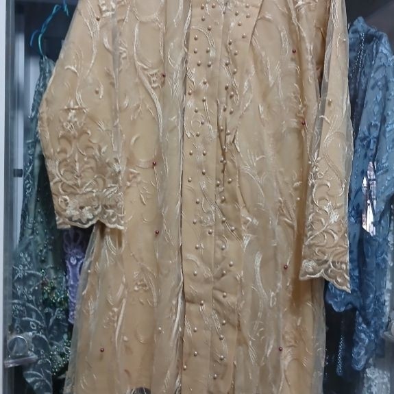 kebaya ibu hajat gold XL-2XL